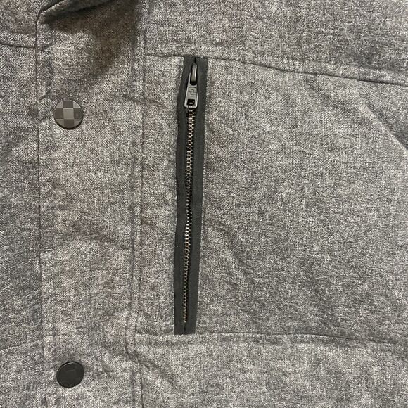 VINCE CAMUTO | Men's Dark Gray Quilted Puffer Vest Sz XL Hooded Jacket WARM - Picture 5 of 5